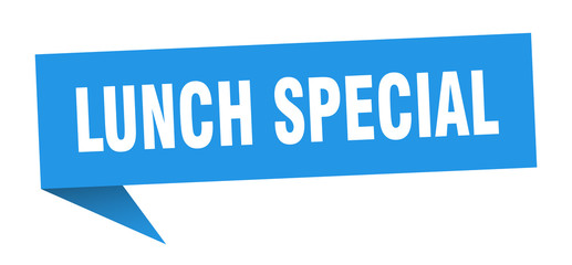 lunch special speech bubble. lunch special ribbon sign. lunch special banner