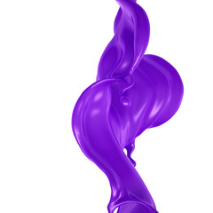 Splash fluid. 3d illustration, 3d rendering.