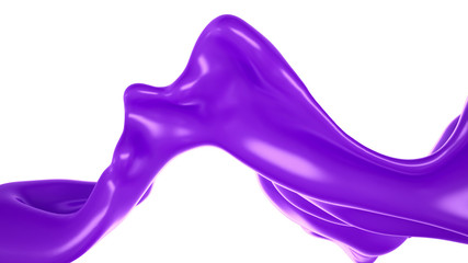 Fototapeta premium Splash fluid. 3d illustration, 3d rendering.