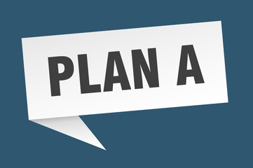 plan a speech bubble. plan a ribbon sign. plan a banner