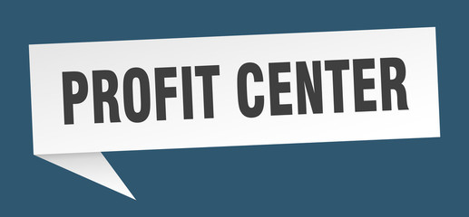 profit center speech bubble. profit center ribbon sign. profit center banner