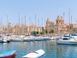 Beautiful old town of Birgu. Malta.
