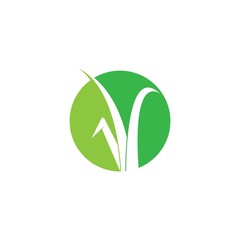 Grass logo vector