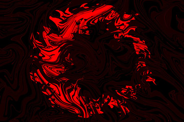 red and black liquid color. abstract background and texture.