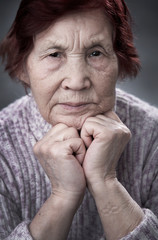 Portrait of old woman