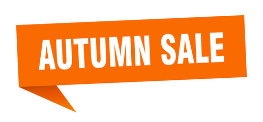 autumn sale speech bubble. autumn sale ribbon sign. autumn sale banner