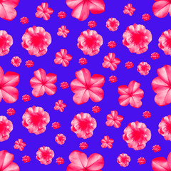 Vibrant Floral Collage Seamless Pattern