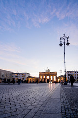 Fototapeta na wymiar The Pariser Platz in Berlin