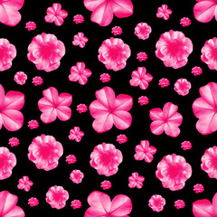 Vibrant Floral Collage Seamless Pattern