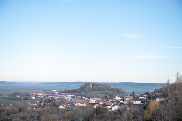 Vue depuis les remparts de Langres, France