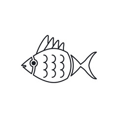 fish icon design vector logo template EPS 10