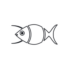 fish icon design vector logo template EPS 10