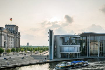 The Spree River trough the government District in Berlin