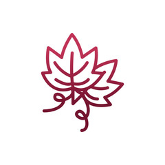Fototapeta premium Isolated natural leaves vector design