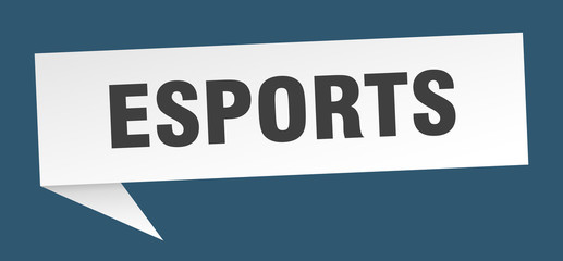 esports speech bubble. esports ribbon sign. esports banner