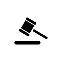 judge's hammer icon vector design logo template EPS 10