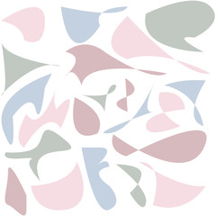 Abstract pattern on a white background in a soft  natural colours. Vector illustration may use for ceramic tiles, wallpaper, linoleum, textiles, wrapping paper, web page, kids graphic