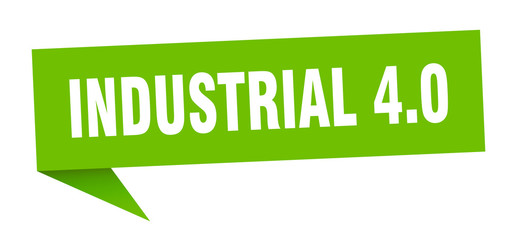 industrial 4.0 speech bubble. industrial 4.0 ribbon sign. industrial 4.0 banner