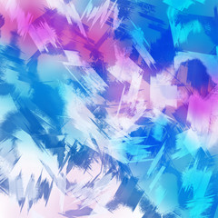 Fototapeta na wymiar Bright abstract background, gradient, blur. Beautiful transitions from blue, aqua to fuchsia, pink, white. Careless strokes, brush strokes on top, texture.