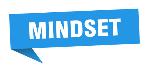 mindset speech bubble. mindset ribbon sign. mindset banner