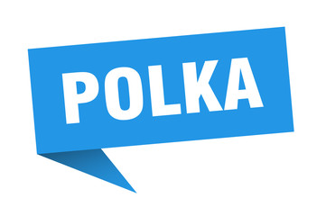 polka speech bubble. polka ribbon sign. polka banner