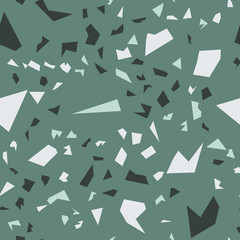 Terrazzo inspired vector seamless pattern. Made in warm colours and earthy tones. Fully editable illustration and comes in multiple file formats to suit your design needs.