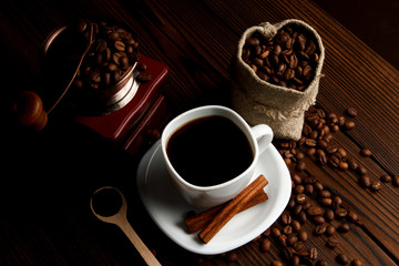 coffee grinder and coffee