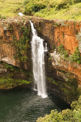 Fototapeta na wymiar Waterfall in Isimangaliso Wetland Park 