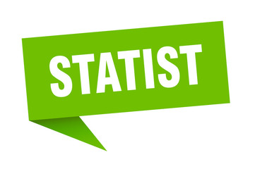 statist speech bubble. statist ribbon sign. statist banner