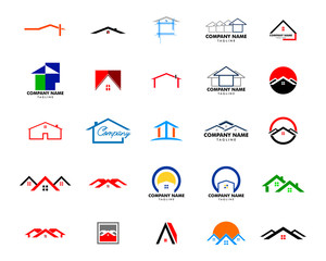 Set of Real Estate Logo Design, House Logo Design, Creative Real Estate Vector Icons
