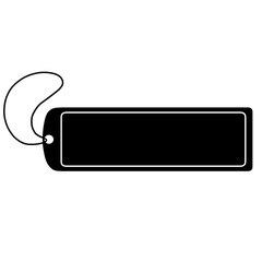 black icon of a  tag