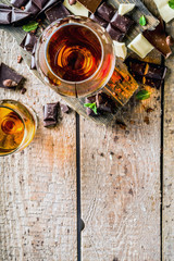 Glass of brandy, whiskey or cognac