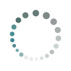 Circle halftone dotted icon logo