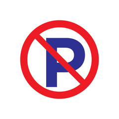 No parking icon symbol