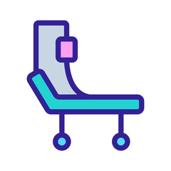 drip in the hospital icon vector. Thin line sign. Isolated contour symbol illustration