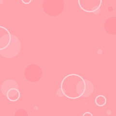 Rounds and circles. Seamless Abstract geometric pattern. Pink Figures