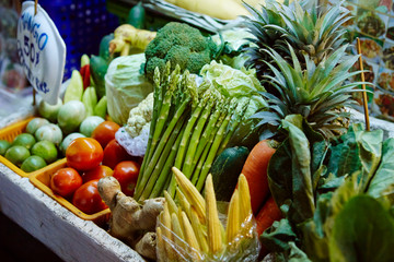 fresh vegetables at the market 