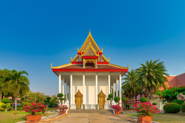 Thong, Tha Chang District, Sing Buri, Thailand, Febuary 1, 2020 : Wat Pikul Thong Phra Aram Luang,...