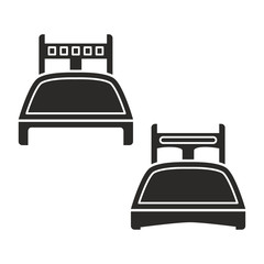 Bed icon design vector logo template EPS 10