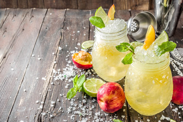 Summer iced peach tea