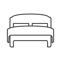 Bed icon design vector logo template EPS 10