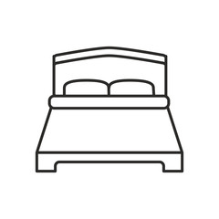 Bed icon design vector logo template EPS 10
