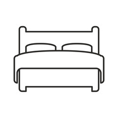 Bed icon design vector logo template EPS 10