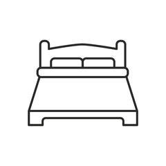 Bed icon design vector logo template EPS 10