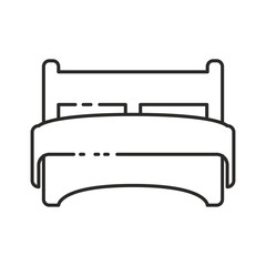 Bed icon design vector logo template EPS 10