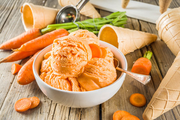 Vegan carrot ice cream - Powered by Adobe