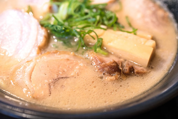 Delicious ramen in Tokyo, Japan. japanese ramen noodle with pork.
