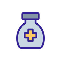 Medical lectesvo icon vector. Thin line sign. Isolated contour symbol illustration