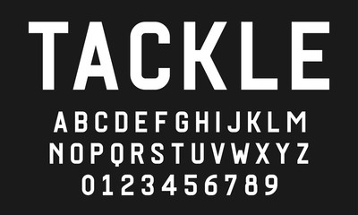 Obraz premium Set of alphabets font letters and numbers modern vector illustration
