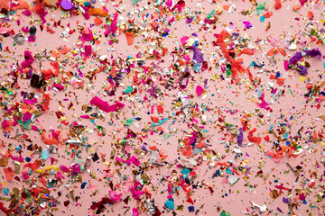 Bright colourful party sparkling party confetti background